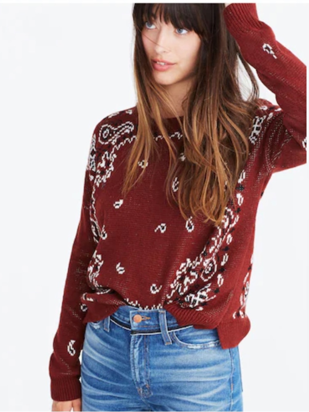 Madewell Bandana Sweater